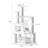 6 Tiers Cat Tree with Condons,Perch,Scratching Posts