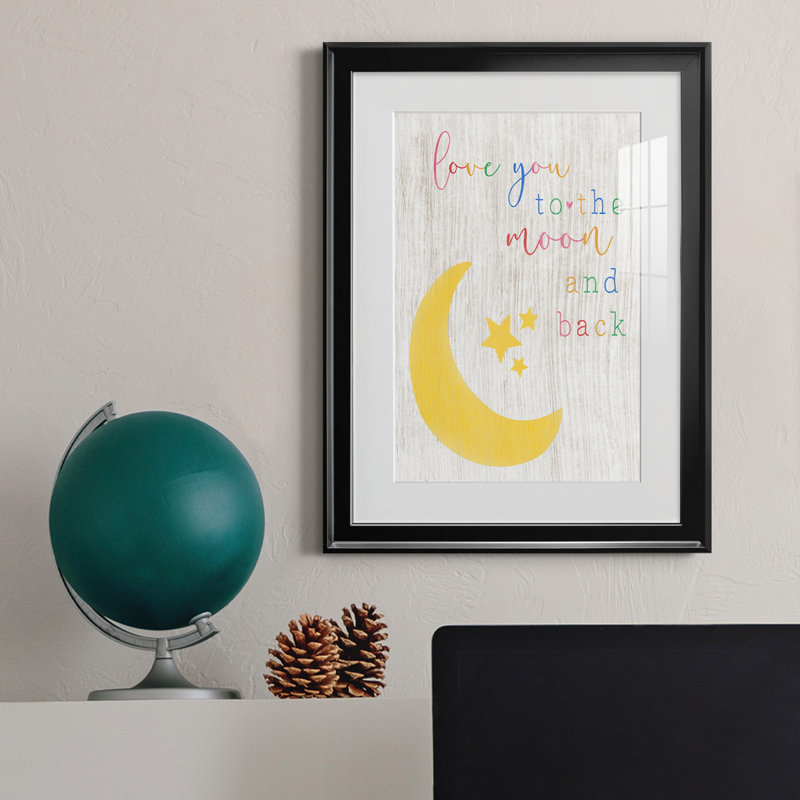 To To Moon and Back, reproduction encadrée de qualité supérieure - prête à être accrochée, H 18,5 po x l 24,5 po x P 1,5 po