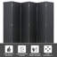 Paravent pliable cloison de séparation en bois 6 pi-51287928-51287920