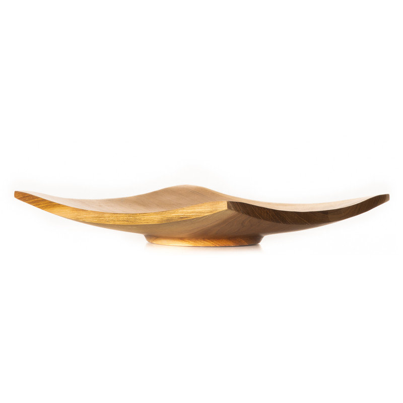 Origami Teak Wood Dinner Plate