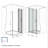 36 "X 72" Bifold Shower Door,  1/4"(6Mm)  Tempered Glass, Matte Black Aluminum Frame, Explosion Proof Film