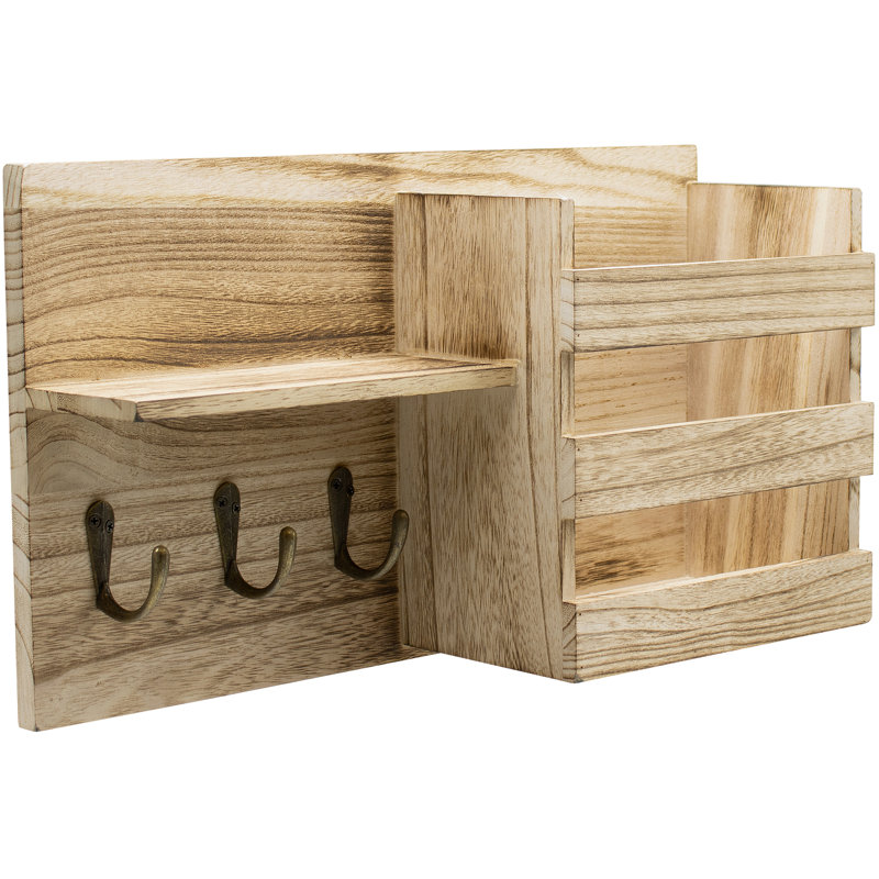 Square Solid Wood Floating Shelf