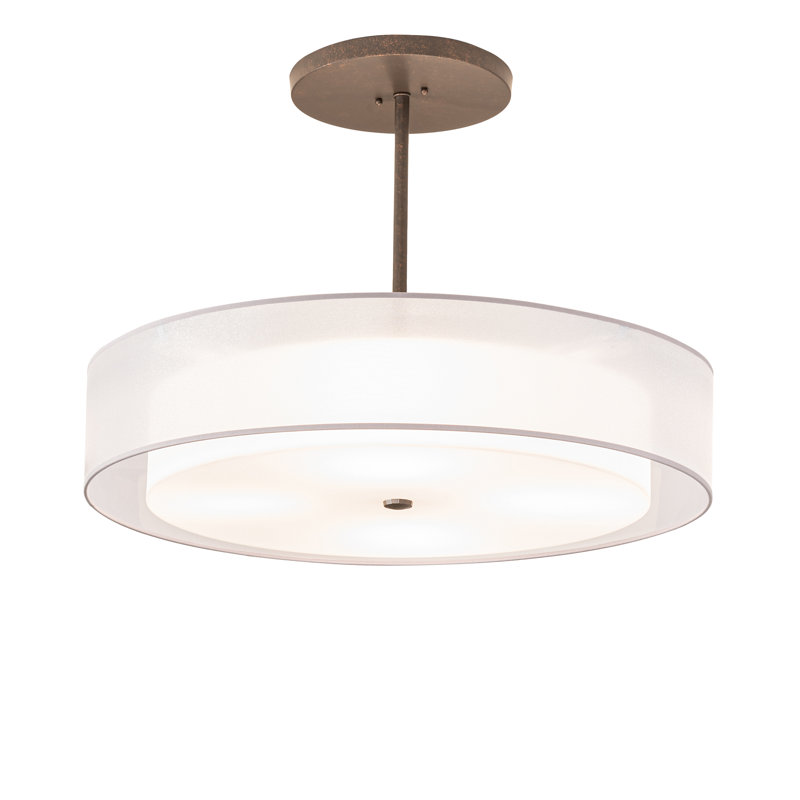 4 - Light Dimmable Drum Chandelier