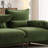 Green Chenille Modular Sofa cushion Loveseat