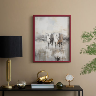 ANIMALS Series CCLxxxi - reproduction encadrée de qualité supérieure - prête à être accrochée - aucun clou requis