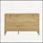 Wave-Pattern Sideboard with 3 Drawers, Large Storage Buffet Cabinet with Hooks and Extra Center Leg-444702143