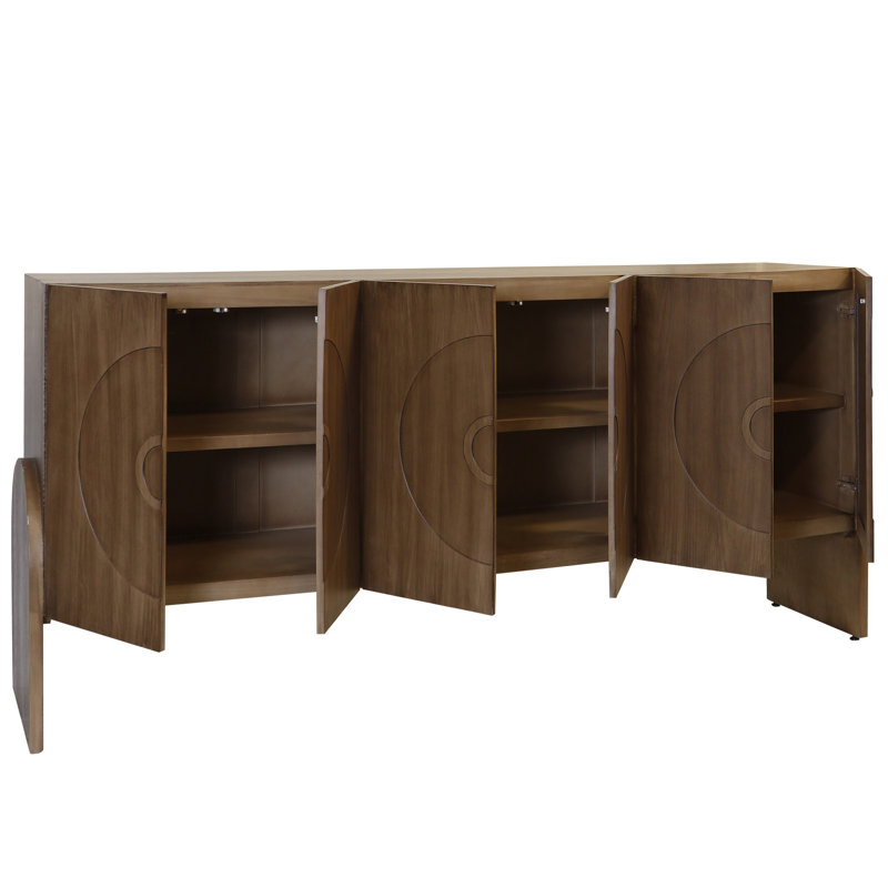 Buffet 4 portes Modern Millie - Noyer