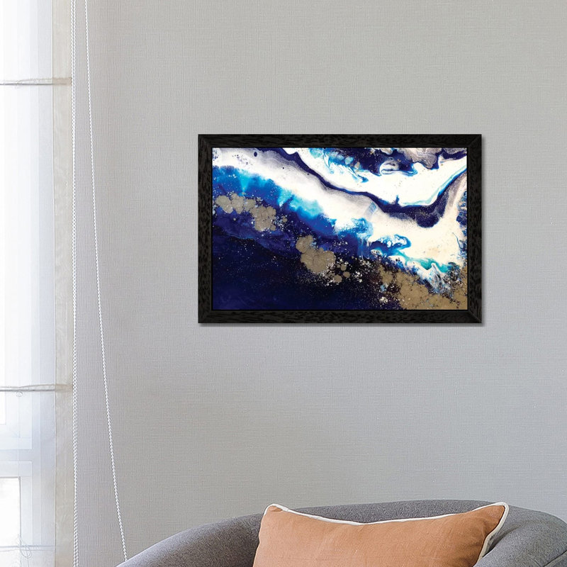 Sydney Harbour by Antuanelle - Floater Frame Painting on Canvas, 101.6 cm H x 66.04 cm W, Black Framed