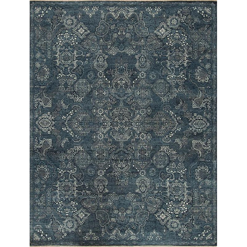 Queens Hand Knotted Wool Indoor Rug, Sample 2' x 3'