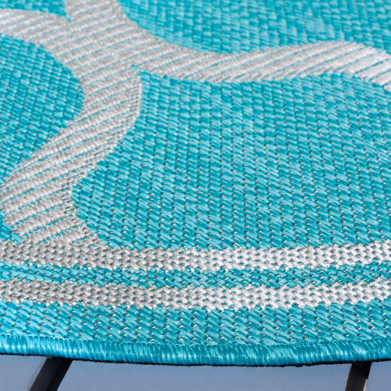 Bermuda Performance Machine Washable Geometric Indoor/Outdoor Area Rug, Rectangle 3' x 5'