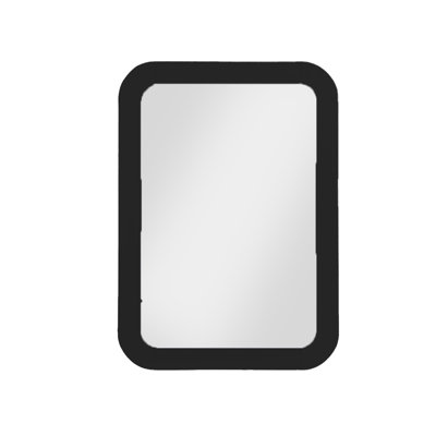 Keron Solid Wood Rectangle Wall Mirror