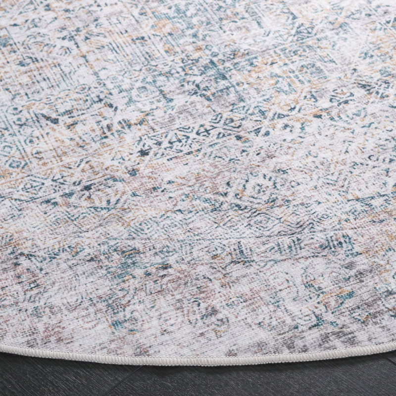 Jeremaiah Performance Machine Washable Oriental Rug, Round 6'