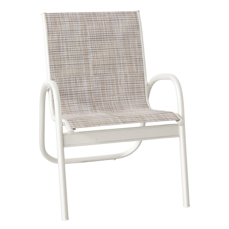 Fauteuil de patio Gardenella, Neige texturée, Ella