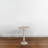 Alexander Hammered Metal Table, White-574419065