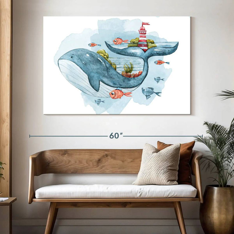 Ashelle Nautical Nursery, 34" H x 51" W
