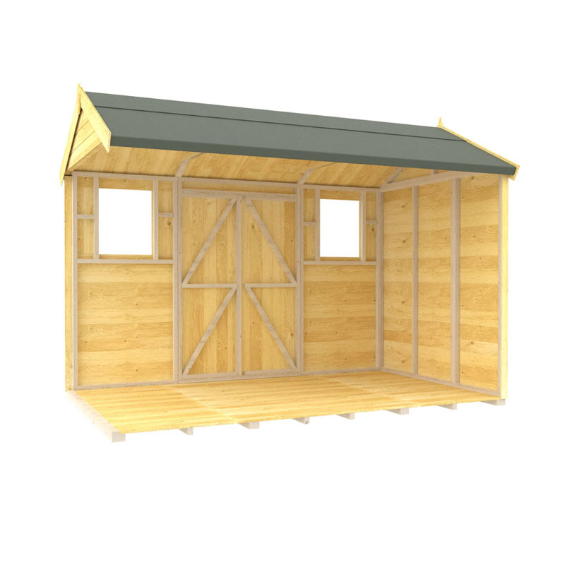 8ft x 10ft Apex Summer Shed