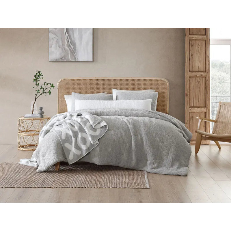 Snug Sham Set, Standard, Cloud Gray