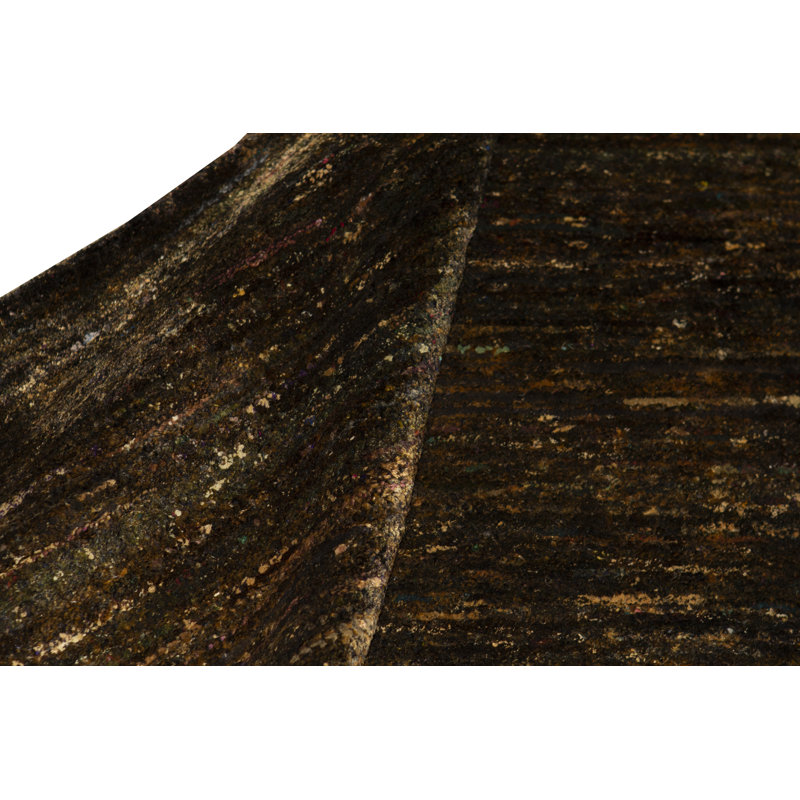 Silk Area Rug in Charcoal