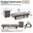 54 Inch Propane Fire Pit,Outdoor Gas Fire Pit Table With Rain Cover,Rectangular Heater For Patio, Backyard, Deck,50,000BTU Outdoor Modern Patio Fire Pit.