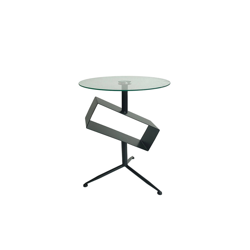 Aathavan Glass Top End Table