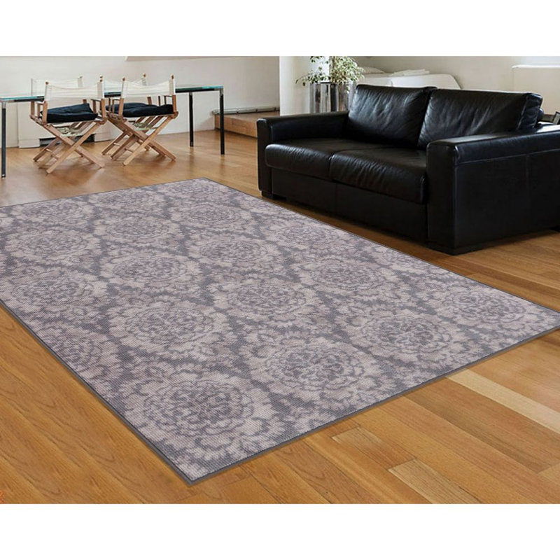 Tapis gris Pharr, Rectangle 7 pi 6 po x 9 pi 6 po