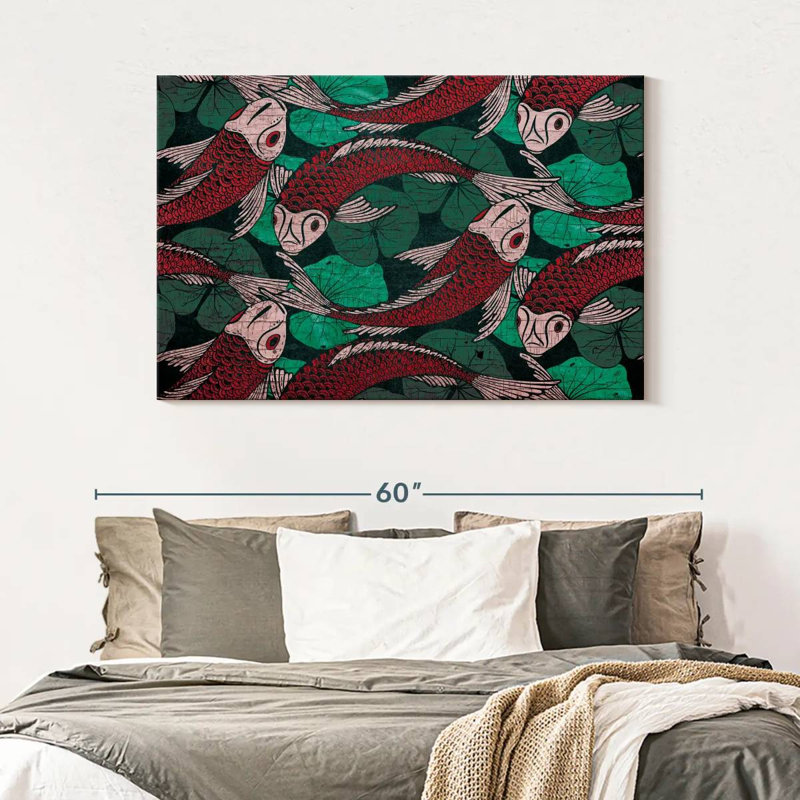 Brampt Japanese Koi Fish Pond, 32" H x 48" W