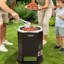 Friteuse à dinde sans huile pour l'extérieur, friteuse à grande capacité avec panier, fumoir à barbecue, 6 000 BTU