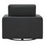 Fauteuil club pivotant rembourré Asher-118589785