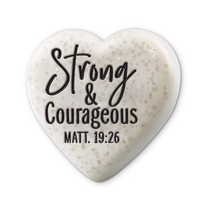 Plaque décorative courageuse Ilcia Heart Stone