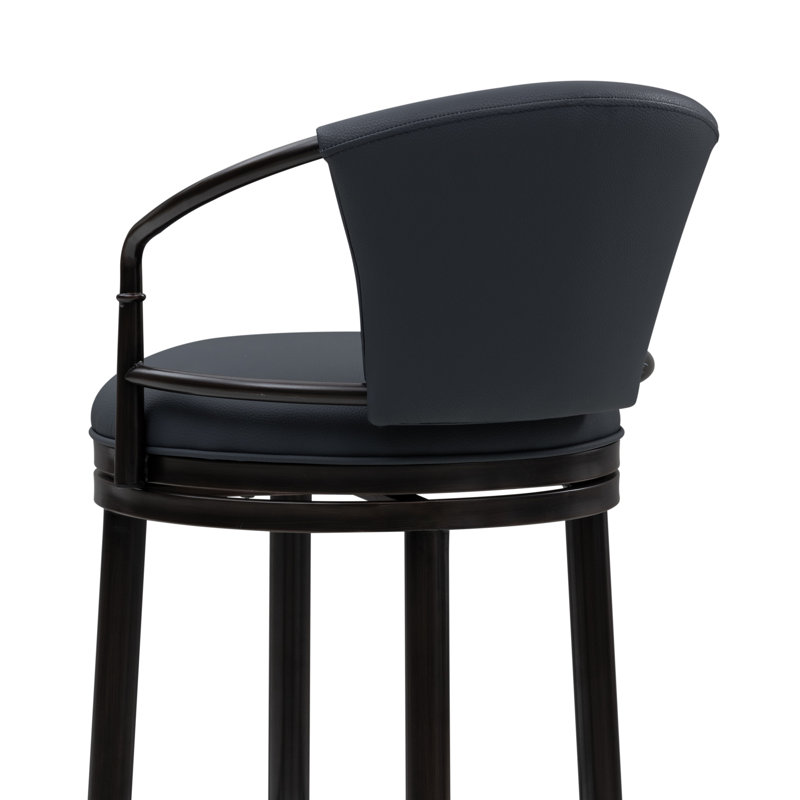 Tabouret de bar rotatif à hauteur de tabouret Otis, Tabouret de bar (siège d'une hauteur de 30 po), Bleu