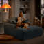 Chaise longue rembourrée en velours côtelé-105193813
