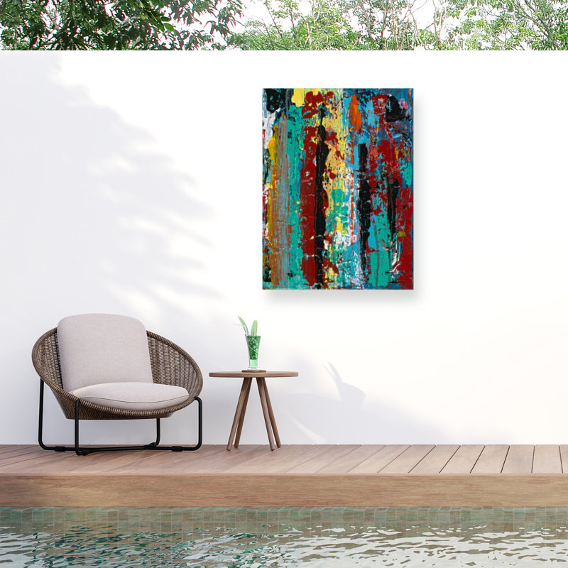 Canvas Abstract Wall Decor, 47" H x 35" W