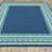 Deltana Teal/Blue/Green/White Indoor / Outdoor Area Rug-23970762