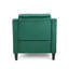 Fauteuil club en velours vert-2139782906