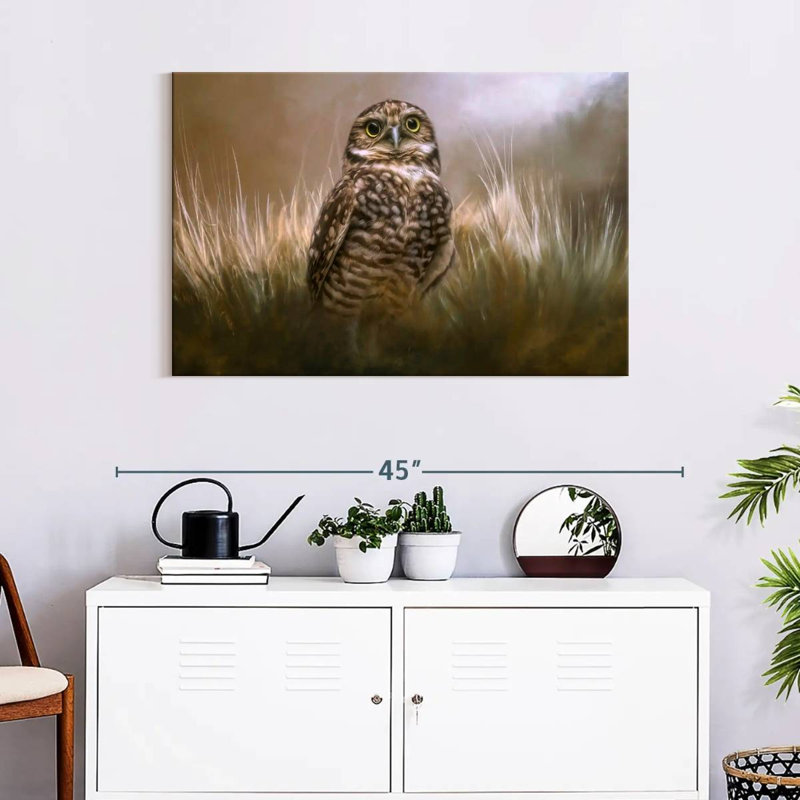 Brampt Owl Be Seeing You, 24" H x 36" W