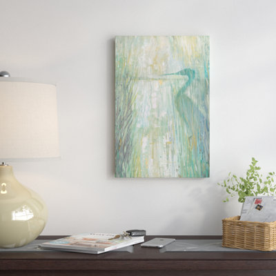 «Morning Egret II» par Ruane Manning, reproduction d'art sur toile tendue