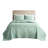 3 Piece Bedspread Full/queen - , Medallion Minimalist Style, Oversized For A Simple Draping, Machine Washable, 2 Shams , Industrial, An Edgy Drape,