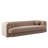 Form Sofa In Camel Performance Velvet W/ (2) Accent Pillow Balls-94086535