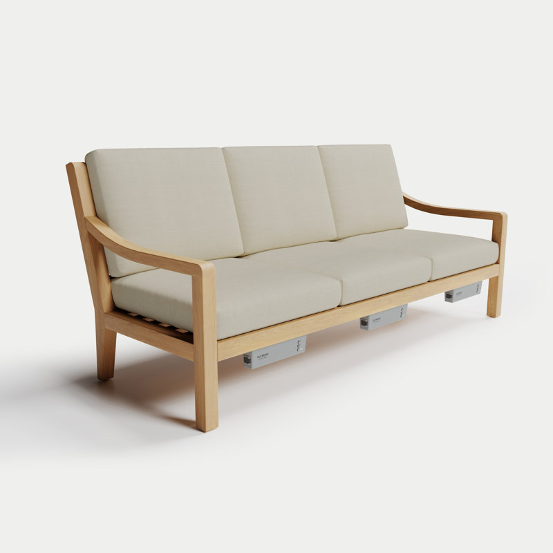 Solerno Heated Sofa, Eggshell