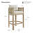 27'' Acacia Wood & Rope-Woven Counter Stool Suitable For Indoor & Outdoor