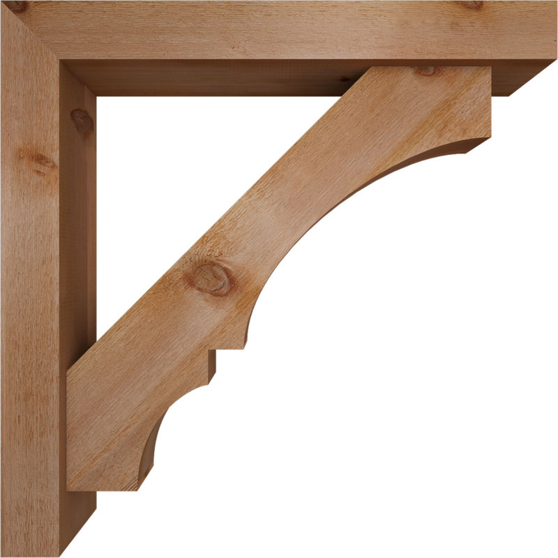 Support de bloc Balboa avec entretoise décalée, 38 x 38, Cèdre rouge occidental de l 6 po (scié brut)