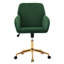 Chaise de bureau ergonomique en velours - Siège réglable et confortable pour une utilisation prolongée à la maison ou dans la chambre.