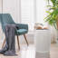 Tabouret de bar 11 po x 17,25 po en céramique émaillée - Table d'appoint intérieure / extérieure - Tabouret de jardin décoratif