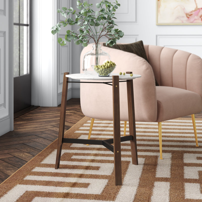 Free Range Marble End Table