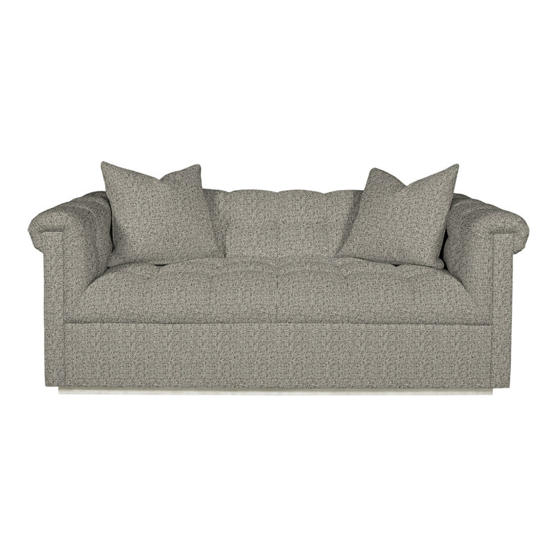 Causeuse rembourrée Thom Filicia Home, Wrenn, Graphite Tuck