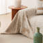 Jeté de canapé en patchwork beige rétro avec patchwork et housse de canapé en chenille-129697211