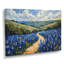 «Blue green meadow Charm Blue Bonnets» - art sur toile Blue Bonnets-141638146-141638155