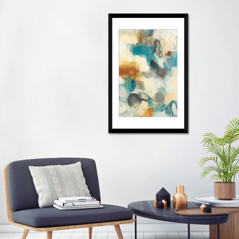 «Peaceful Reflection» par Lisa Ridgers - Giclée sur toile tendue avec châssis, Papier avec cadre noir, Blanc