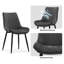 Velvet Upholstered Metal Side Chair-355355683