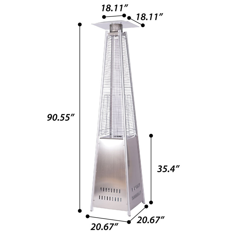 Chauffe-terrasse au propane 42 000 BTU